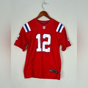 Nike New England Patriots Tom Brady #12 alternate game jersey in red